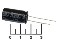 Конденсатор электролитический ECAP 1000мкФ 35В 1000/35V 1325 105C Rubycon