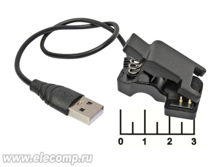 Зарядное устройство USB Mi Band 5 (смарт-часы) на прищепке
