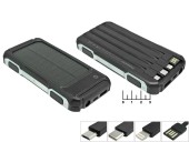 Power Bank USB 5V 2.1A 10Ah - вход Type C Texnano F1S на солнечной батарее