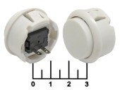 Кнопка для игровых автоматов белая круглая RC-1009-30-W